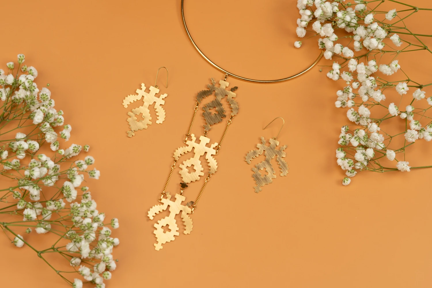 Jamdani Belpata Techri Set